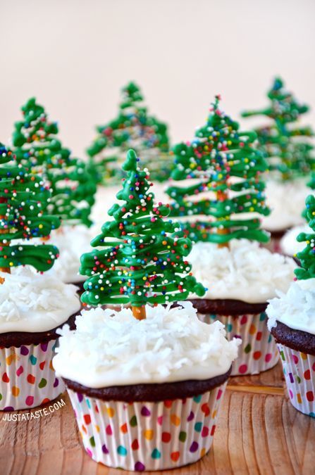 1510220431 922ffed8c984b8b2223d0fb6618abfc9  christmas tree cupcakes christmas desserts
