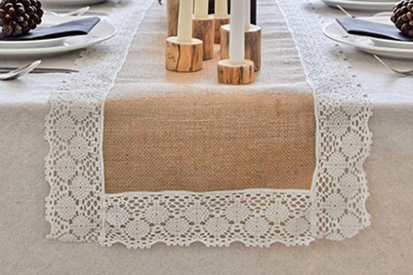 1511254850 burlap and lace table runner