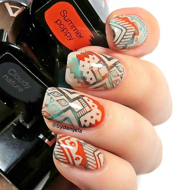 1512036951 unique stamping boho style nail art