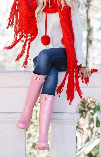 1512369454 festive red scarf and wellies