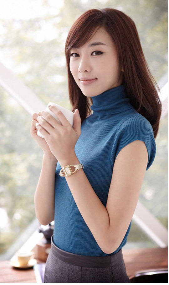 1446011130 new spring autumn women casual fashion work office show thin slim turtleneck short sleeve knitted elastic
