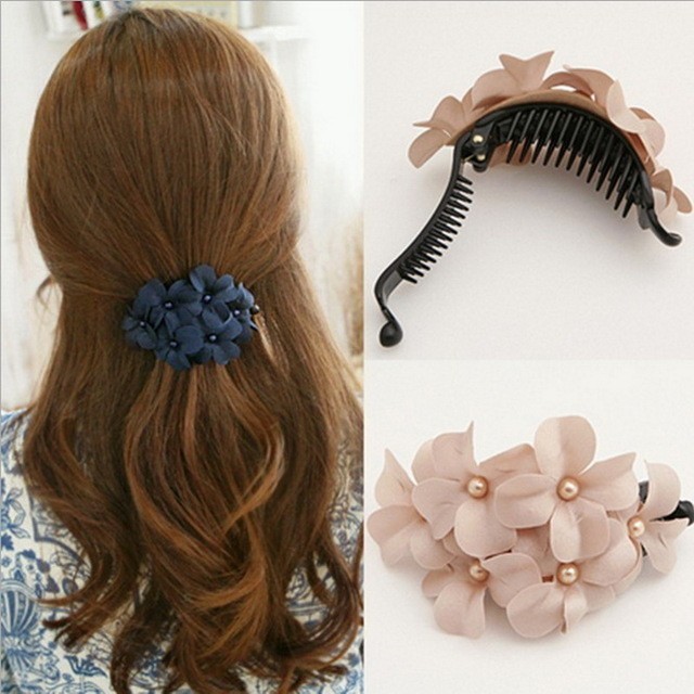 1514400044 solid flower hair clips ornaments fashion korean women barrettes hair accessories black plastic hairgrips fj013.jpg 640x640