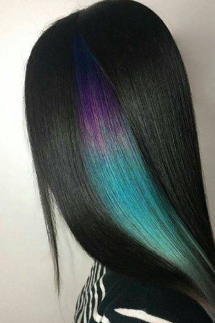 1515062762 08 straight black hair with a purple to green part