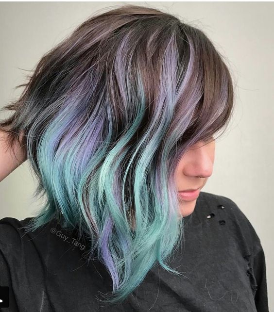 1515062819 10 chestnut hair with lavender and green touches
