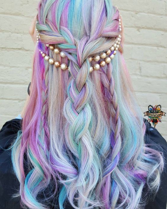 1515064071 10 shades of purple turquoise and pink on white hair
