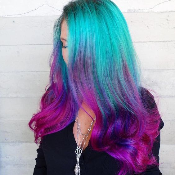 1515064333 20 neon green to pink ombre hair