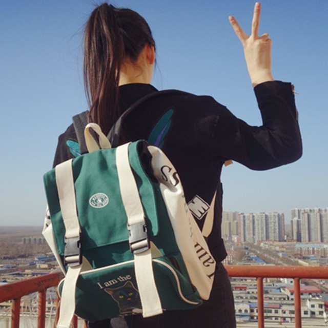 1516600720 korea ulzzang japanese harajuku shoulder bag male and female couple canvas drawstring bags travel bag school