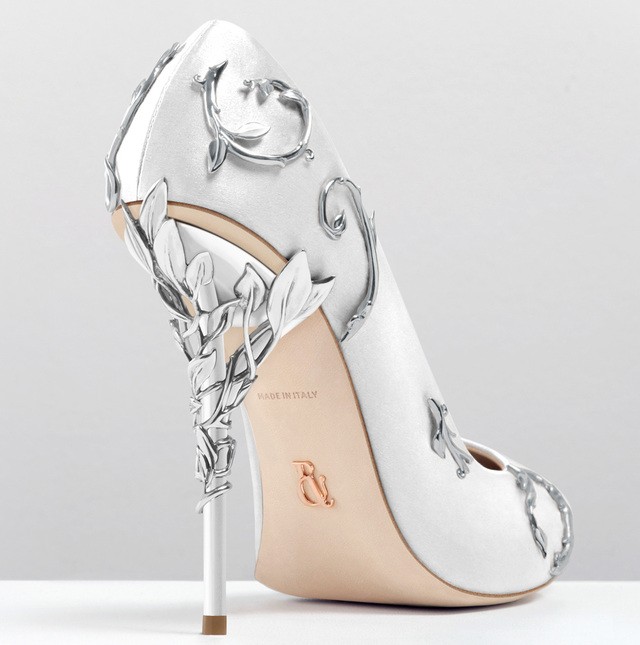 1517276323 ralph and russo eden pump white satin silver leaves heel detail 2 2x 2 1 6 1