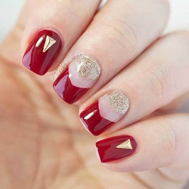 1517461170 7 red amp gold nails