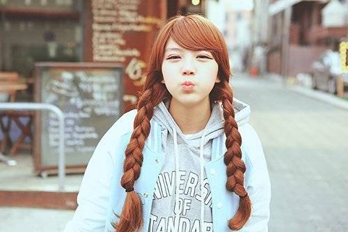 ทรงผมเปียทรงผมไปเรียนแบบง่ายๆสไตล์เน็ตไอดอลเกาหลี