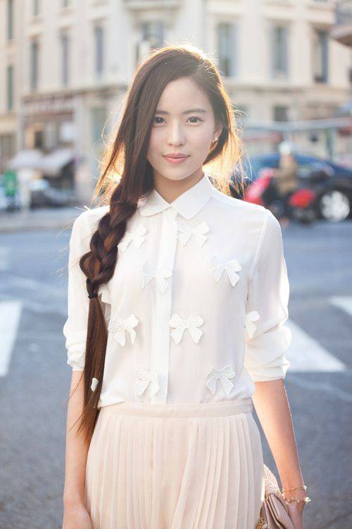 ทรงผมเปียทรงผมไปเรียนแบบง่ายๆสไตล์เน็ตไอดอลเกาหลี