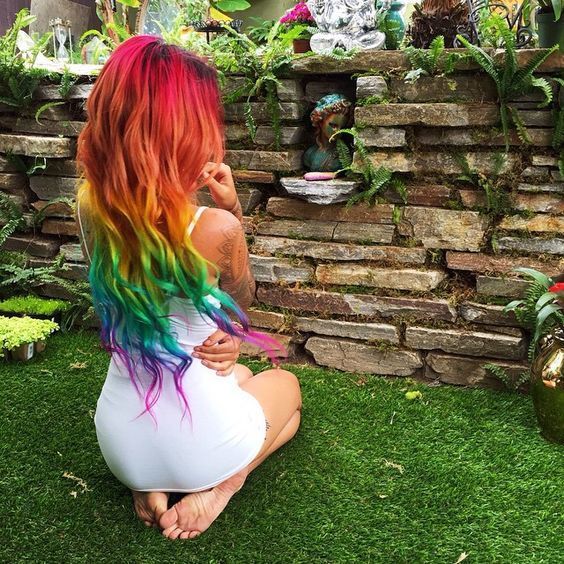 1519095935 cute rainbow hair color for long hair