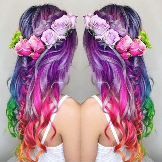 1519096018 beautiful rainbow hair color ideas