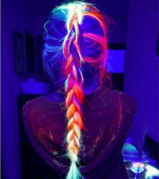1519096031 amazing glow in the dark rainbow braided hair color