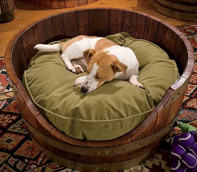 1519274396 wine barrel dog bed