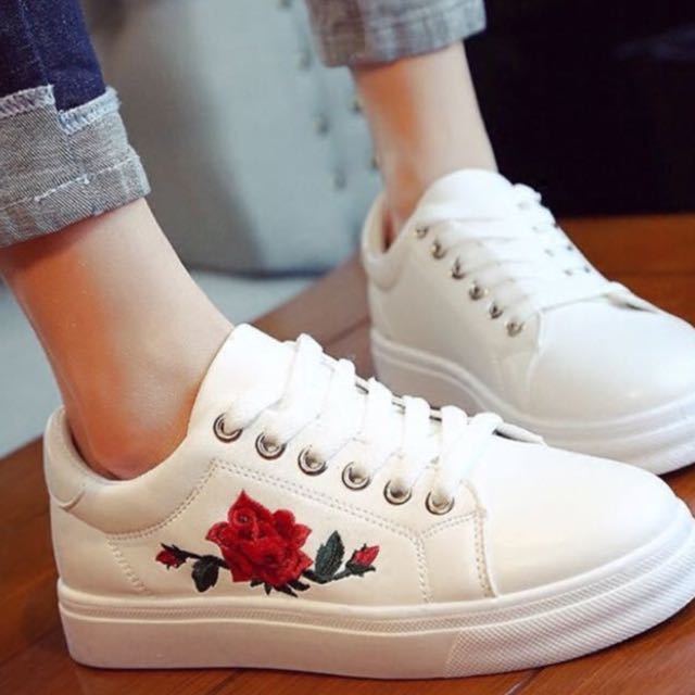 1519368489 ulzzang white rose shoes 1498541367 f2f9a746