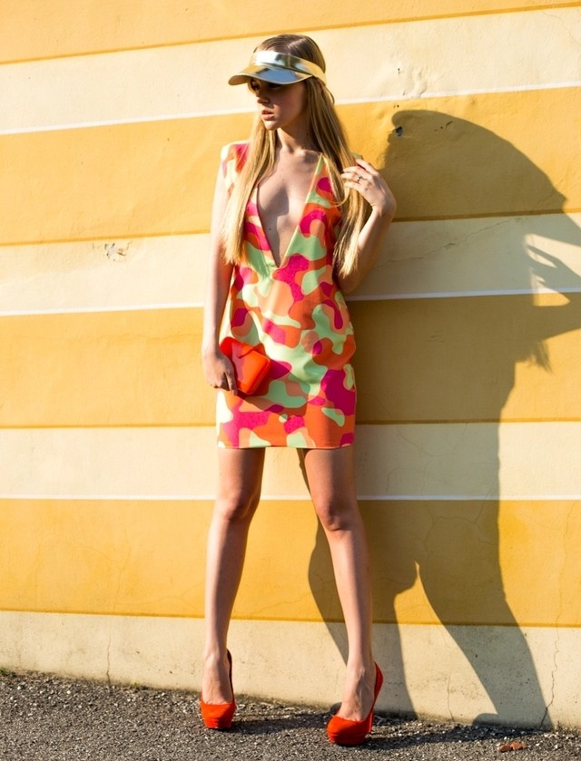 1519369225 3. art inspired dress with orange pumps