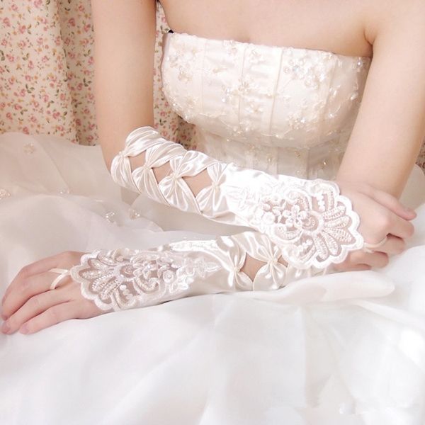 1521703066 1 pair free shipping fingerless white bride gloves lace gloves wedding bridal accessories long gloves for