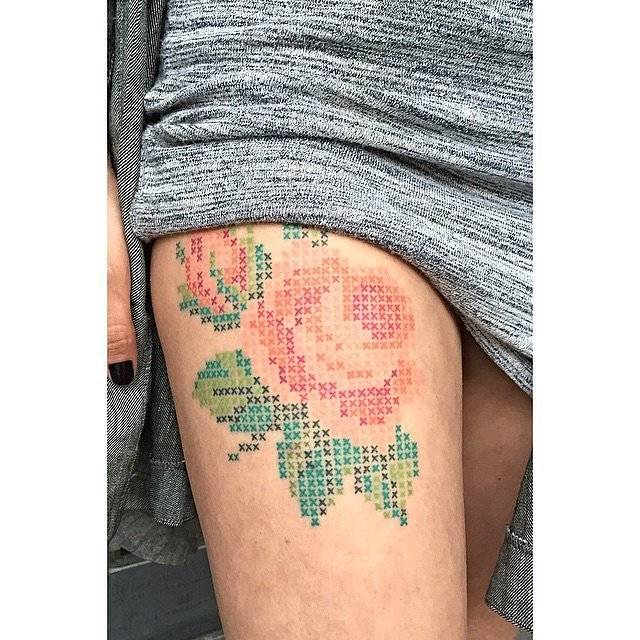1448212304 soft warm colors make tattoo extra nice