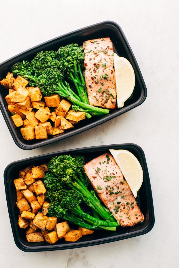 1522737607 roasted salmon with broccolini and sweet potato meal prep 9
