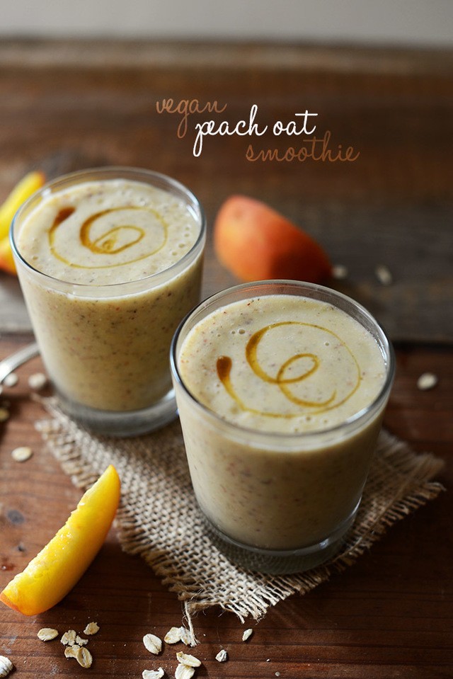 1523794752 vegan peach oat smoothie minimalist baker