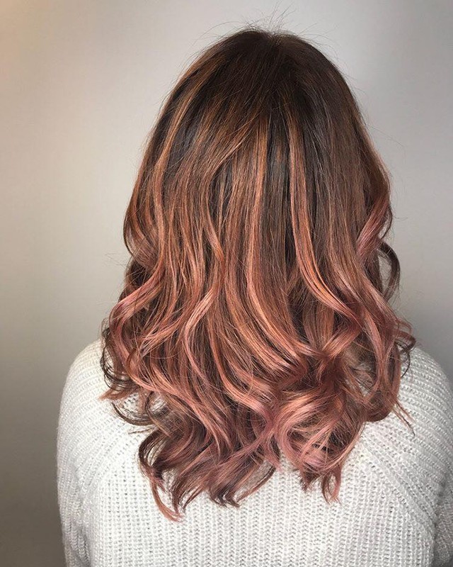1523967633 rose brown hair is the prettiest spring trend for brunettes 7