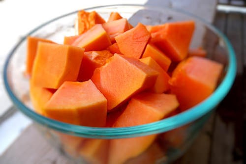 1524802143 ripe papaya fruit bowl breakfast snack