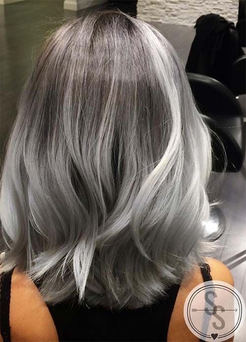 1527383439 silver hair color ideas pastel hairstyles with shoulder length hair