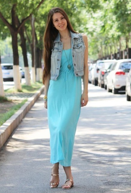 1527824975 with maxi dress and denim vest
