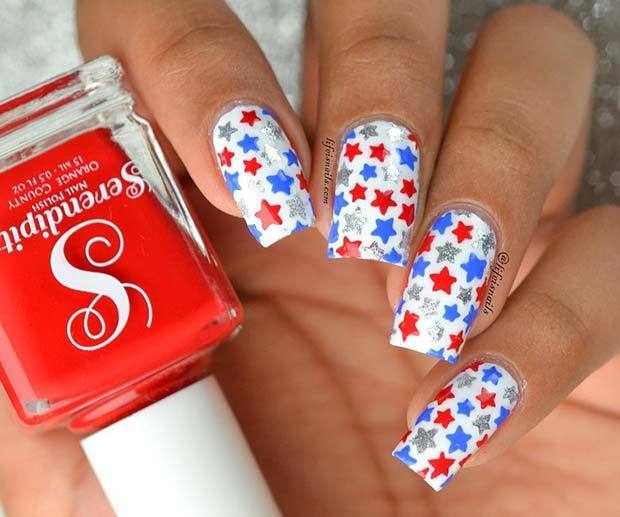 1528674880 4th of july star nails