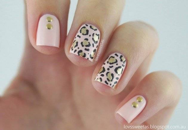 1450187456 rose leopard print nails 630x437