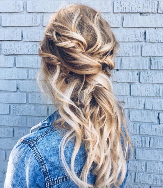 1529641432 63 twisted braided low half up style