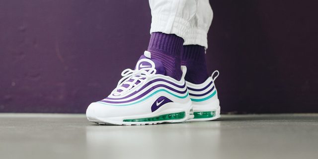 รองเท้า Nike air max 97 white court purple 