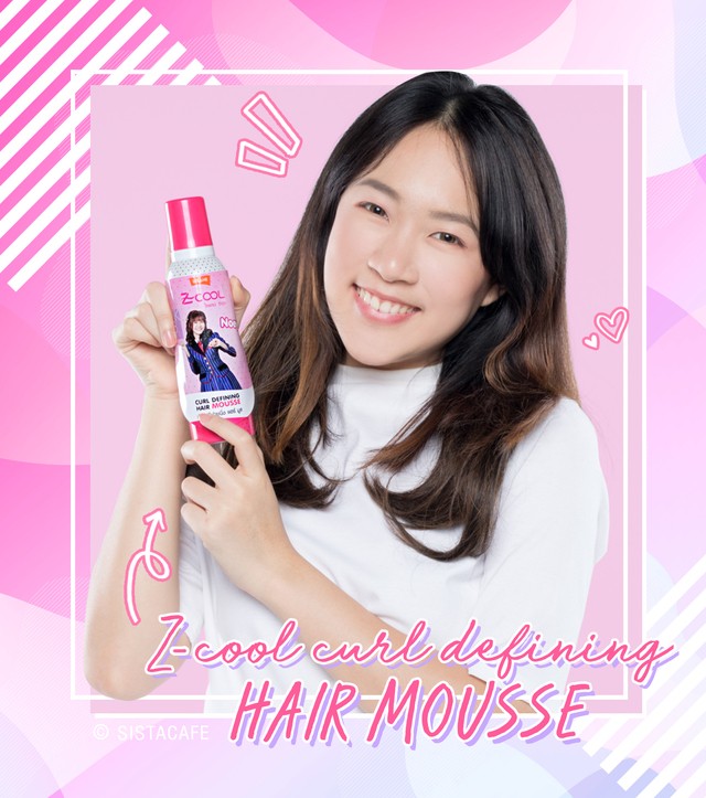 Z-cool curl defining hair mousse เคิร์ล ดีฟายนิ่ง แฮร์ มูส จับลอน ผมลอน