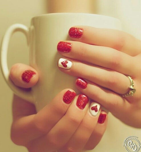 1531200538 47 simple red acrylic nail design thecuddl