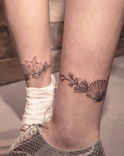 1531323734 seashell ankle tattoos