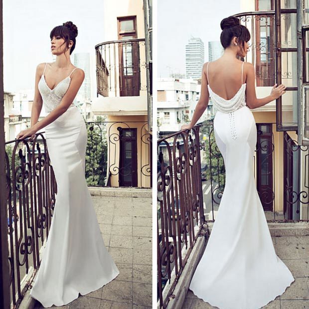 1531362390 simple open back wedding dress