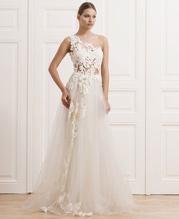 1531362855 lace one shouldered wedding dress