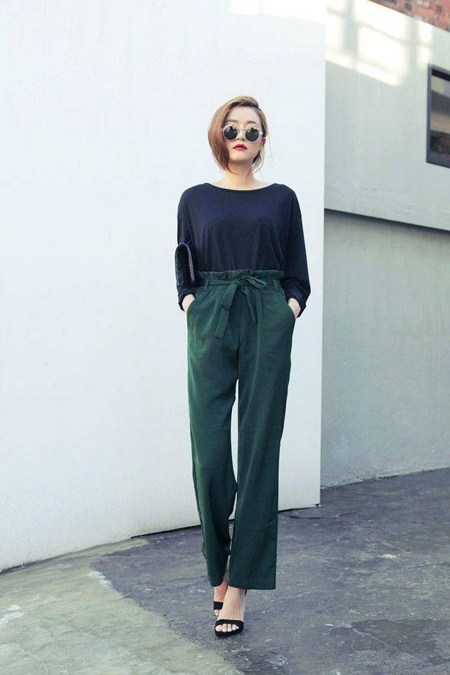 1450705157 1. casual top with high waist pants