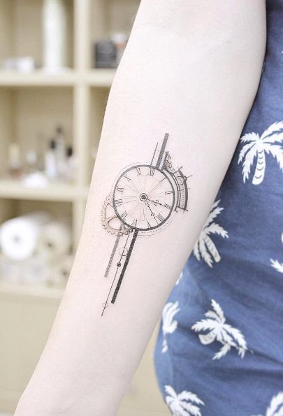 เพราะเวลาไม คอยใคร ไอเด ยลายส กนาฬ กา Clock Tattoos ส ดช ค เต อนใจให ก าวต อ