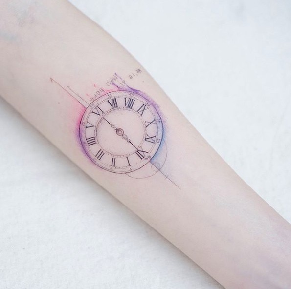 เพราะเวลาไม คอยใคร ไอเด ยลายส กนาฬ กา Clock Tattoos ส ดช ค เต อนใจให ก าวต อ