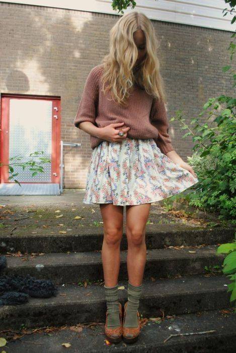 1450938047 floral mini skirt