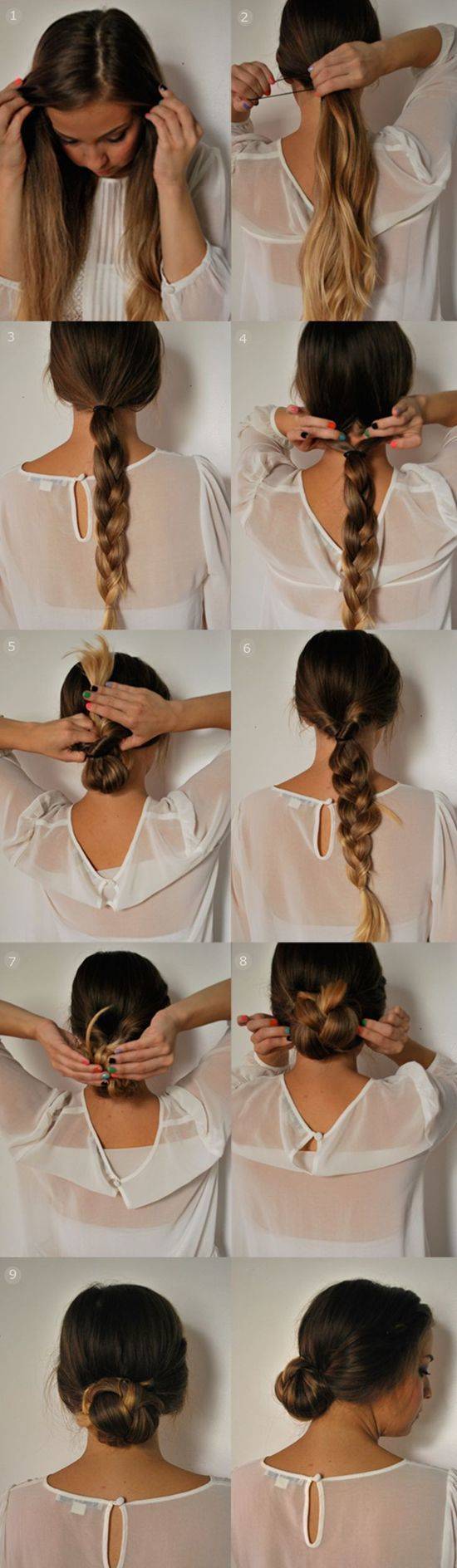 1451793354 quick 5 minutes updo braided ponytail updo