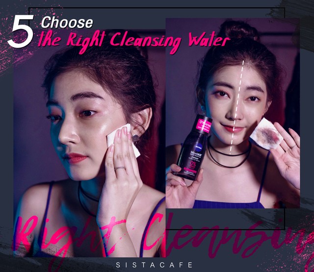 วิธีเช็ดเครื่องสำอาง : ที่เช็ดเครื่องสำอาง NIVEA Micellair Skin Breathe Expert Micellar Water คลีนซิ่งทำความสะอาดเครื่องสำอาง