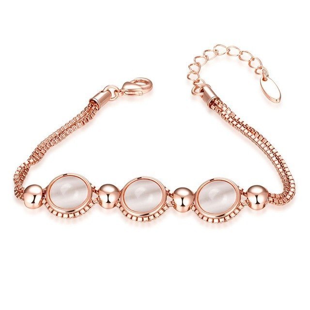 1538110772 fascinating rose gold white gold opals double snake chain bracelet femme accessories for women wedding engagement.jpg 640x640