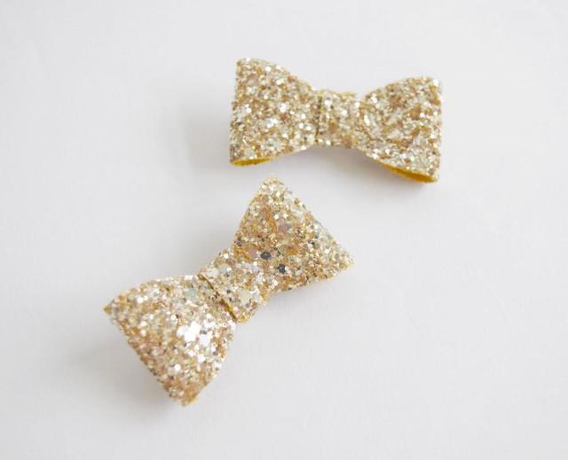 1548321397 gold glitter hair bow clip set glitter bow wedding hair accessories gold wedding girl hair bow girl hair accessories bow hair clip