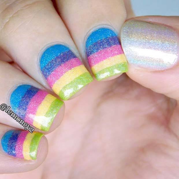 1549002192 shimmering rainbow stripes