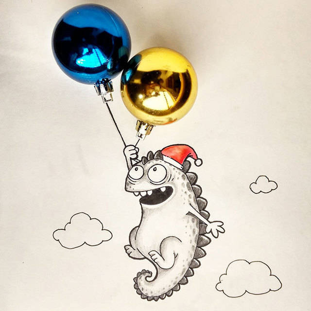 1453905311 doodle dragon interacts with everyday objects drogo manik ratan 4  700