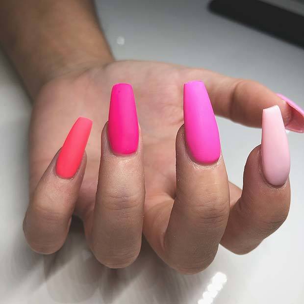 1552885575 vibrant pink nails