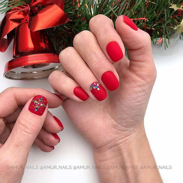 1553231131 bright red nails with gems